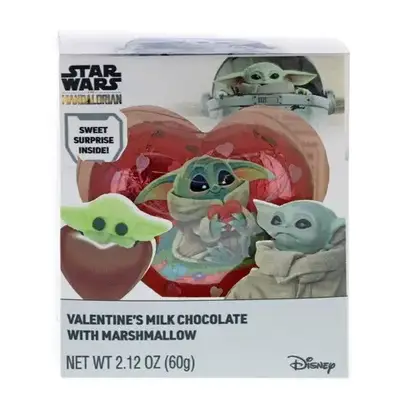 Шоколадная Бомба Valentine's Mandalorian Chocolate Heart with Marshmallow 60g (4601) фото 1