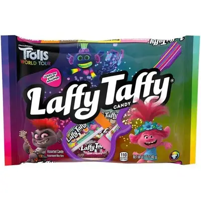 Жевательные конфеты Laffy Taffy Trolls World Tour Candy Bag 340g (1277) фото 1