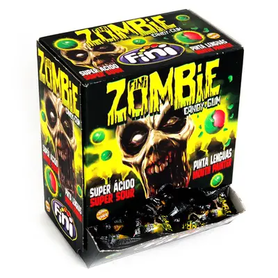 Блок жуйок Fini Booom Zombie + Gum зі смаком полуниці 200 шт. (1292) фото 1