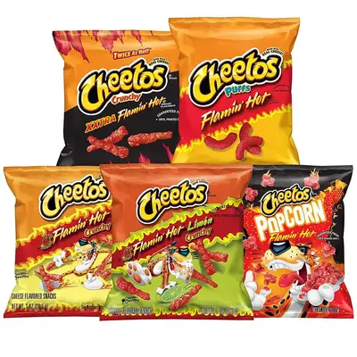 Микс острых чипсов Cheetos Flamin Hot 5 шт (2767) фото 1