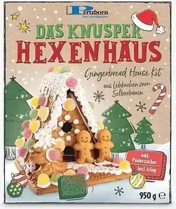 Пряничний будинок Pertzborn Das Knusper Hexenhaus Gingerbread House 950г (7493) фото 1