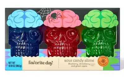 Череп с жидкой конфетой Favorite Day Halloween Sour Skull Candy Slime 3 шт, 300г (9470) фото 1