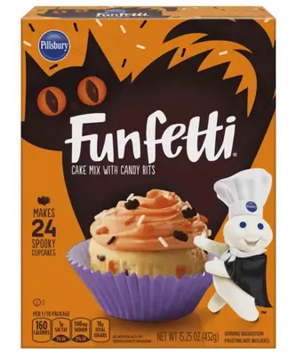Смесь для приготовления торта Funfetti Halloween Cake Mix with Candy Bits 432г (9393) фото 1