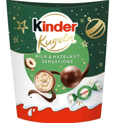 Шоколадні цукерки Kinder Choco Balls Hazelnut 90г (9878) фото 1