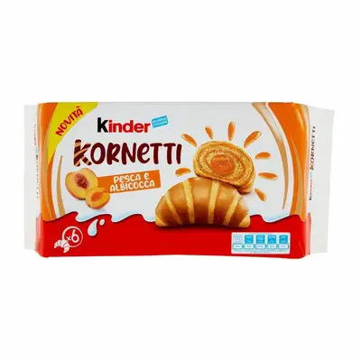 Круасани Kinder Kornetti Peach&amp;Apricot 252g (4954) фото 1