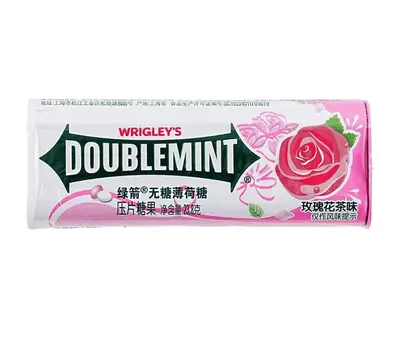 Конфеты Wrigley's Doublemint Sugar-Free Mints Series Rose Tea Flavor 23.8г (10971) фото 1