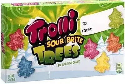 Желейки Trolli Sour Brite Trees, Assorted Fruit Flavors 85g (4157) фото 1