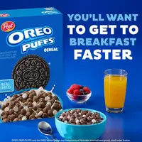 Сухий сніданок Post Oreo Puff Chocolate Breakfast Cereal 283г