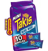 Чипсы Takis Blue Heat Mini Tortilla Chips со вкусом перца чили 10шт х 35г