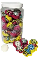 Жевательные конфеты Раскинь мозгами Halloween Monster Skeletons с кислой начинкой 15шт х 10г