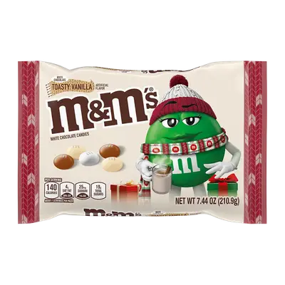 Драже M&amp;M's White Chocolate Toasty Vanilla Christmas Candy 210.9 g (5872) фото 1