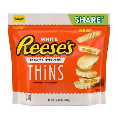 Шоколад Reese’s Thins White 208g (1596) фото 1