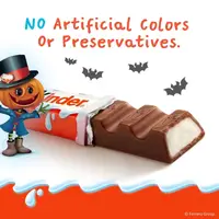 Шоколадные батончики Kinder Halloween Chocolate с молочной начинкой 150г