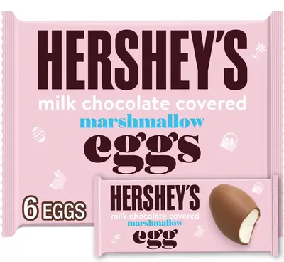 Маршмеллоу в шоколаді Hershey's Milk Chocolate Covered Marshmallow Eggs 162г (1775) фото 1