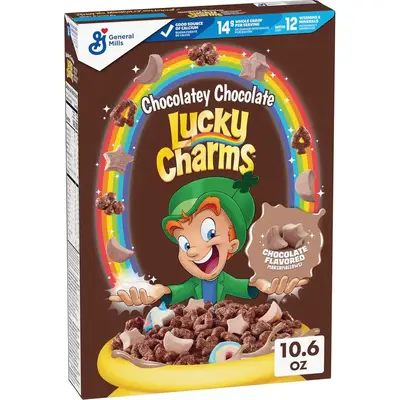 Сухой завтрак Lucky Charms Chocolatey Chocolate Cereal with Marshmallows 300г (10376) фото 1