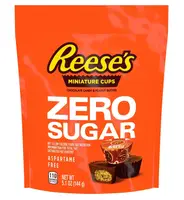 Конфеты Reese's Zero Sugar Miniatures Chocolate Peanut Butter Cups Candy 144г