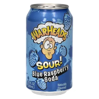 Кисла газировка Warheads Sour Blue Raspberry Soda 355 мл (3022) фото 1