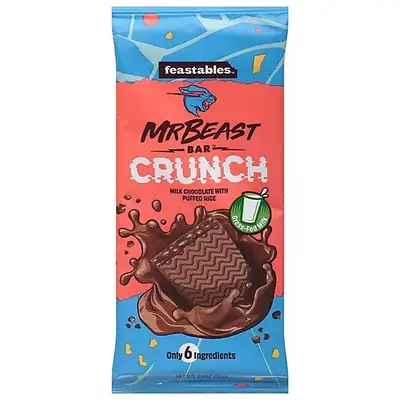 Шоколад Feastables MrBeast Milk Chocolate Crunch Bars 60 g (5640) фото 1