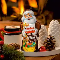 Шоколадний Санта Kinder Dark & Mild 110g