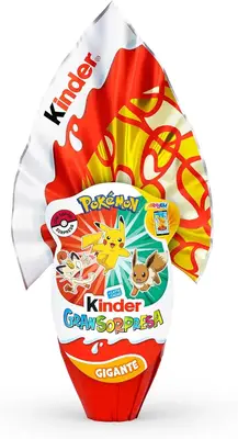 Шоколадне яйце Kinder GranSorpresa Giant Pokemon Easter Egg 320г (10564) фото 1