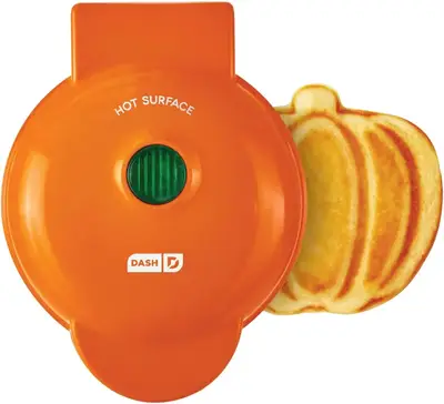 Міні-вафельниця Dash Mini Waffle Maker Halloween Orange Pumpkin 1шт (11734) фото 1
