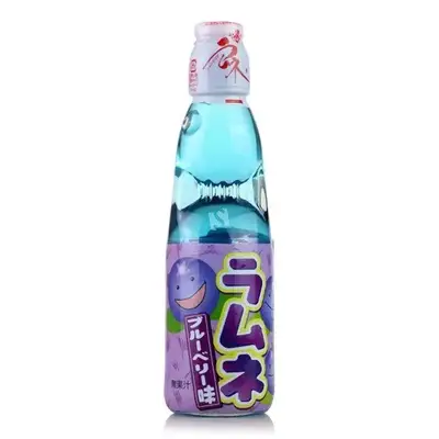 Японская газировка с шариком Ramune Blueberry 200ml. (1362) фото 1