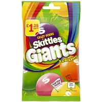 Драже Skittles Giants Vegan Chewy Sour Sweets, 116г