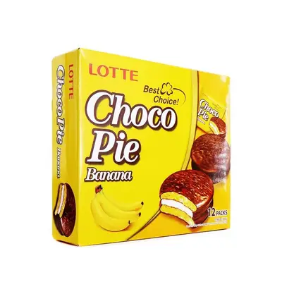 Десерт Choco Pie Banana 12 packs 336g (1752) фото 1