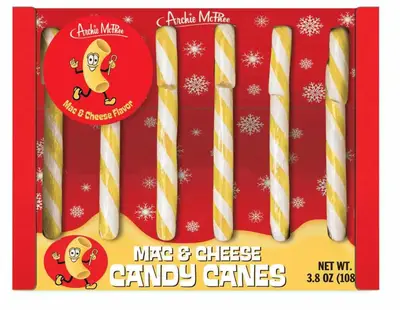 Леденцы-трости Archie McPhee Mac &amp; Cheese Candy Canes 108г (9698) фото 1
