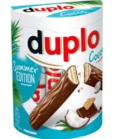 Батончики Ferrero Duplo Cocos 10шт, 182г