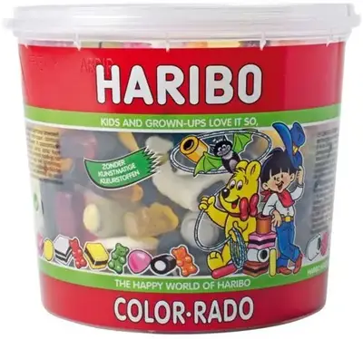 Желейные конфеты Haribo Color-Rado Mix Silo 650г (6745) фото 1