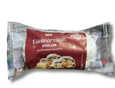 Рождественский кекс Мини Штоллен с марципаном Edelmarzipan Stollen EDITION 200г (6123) фото 1