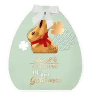 Великодній набір Lindt Goldhase Du bist Gold Wert шоколадні зайчики та яйця 270 г.