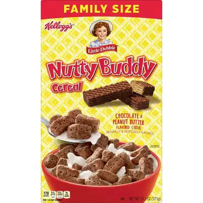 Сухой завтрак Kellogg's Little Debbie Nutty Buddy Cold Breakfast 371g (термін придатності до 26.10.2023) (4786) фото 1