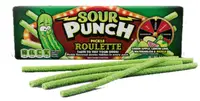 Кислі жувальні цукерки Sour Punch Straws Pickle Roulette Limited Edition 128г