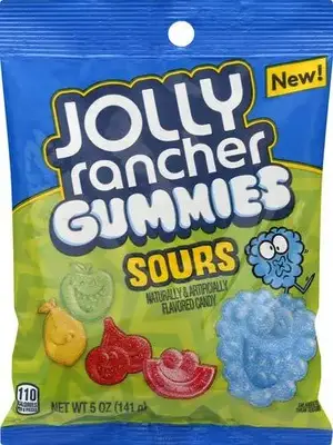 Желейки Jolly Rancher Gummies Sour Fruit 141g (2051) фото 1