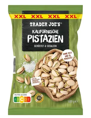 Солоні фісташки Trader Joe's XXL Kalifornijskie Pistazien 500г (8288) фото 1
