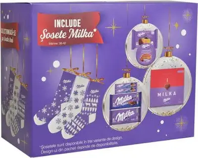 Новорічний подарунок з шкарпетками Milka Magic Mix (4291) фото 1