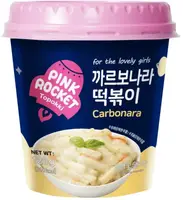 Токпоккі Pink Rocket Topokki Danie Carbonara з сирним соусом 120г