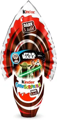 Шоколадное яйцо Kinder Maxi Star Wars 220g (Деформоване яйце) (4703) фото 1