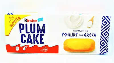 Кекс Kinder Plum Cake Yogurt alla Greca 192g (4842) фото 1