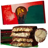Дубайский Десертный Шоколад Fix Dessert Chocolatier Limited Edition Rahash Hour с фисташковой начинкой, кунжутом и халвой 200 г.