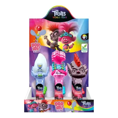 Цукерки в диспансері Trolls Wold tour Pop Ups 10g*12st (1171) фото 1