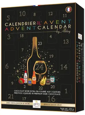 Адвент-календарь с темным шоколадом и ликером Abtey Prestige Chocolate Liqueur Selection Christmas Adven 270 г (7710) фото 1
