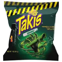 Чипсы Takis Rolls Zombie Habanero & Cucumber Tortilla Chips 28.4 g