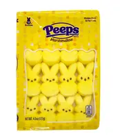Желтые зайчики маршмелоу Peeps Easter Marshmallow-Hase 12шт, 127г