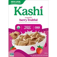 Сухий сніданок Kashi Breakfast Cereal Organic Fiber Cereal Berry Fruitful 487г
