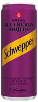 Безалкогольний напій Schweppes Mocktail Blueberry Mojito, 330мл
