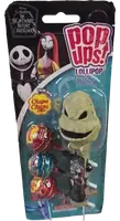 Набор Pop Ups The Nightmare Before Christmas Oogie Boogie с 3 леденцами Chupa Chups 36 г