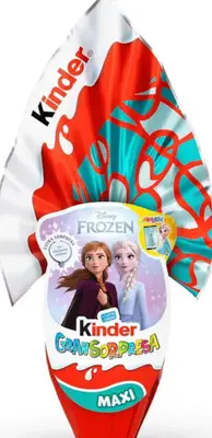 Шоколадне яйце Kinder GranSorpresa Maxi Disney Frozen Холодне серце 220г (10489) фото 1